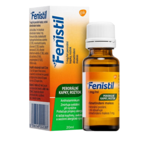 FENISTIL perorální kapky 1mg/ml při svědění pokožky 20 ml obraz