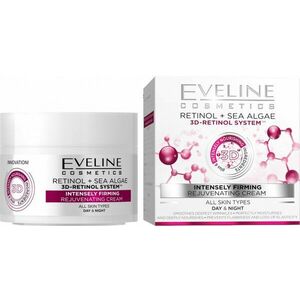 EVELINE 3D Retinol & Mořské řasy - Intenz. zpevňující omlazující denní a noční krém 50 ml obraz