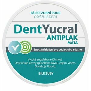 DENTYUCRAL Zubní pudr Antiplak máta 50 g obraz