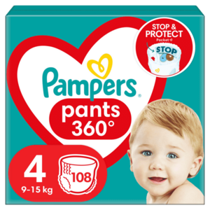 PAMPERS Active Baby Pants Kalhotkové plenky vel. 4, 9-15 kg, 108 ks obraz