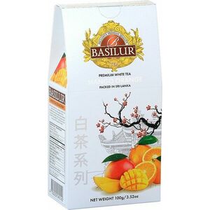 BASILUR White Tea Mango Orange papír 100 g obraz