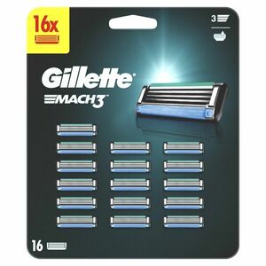 GILLETTE Mach3 Pánské náhradní holicí hlavice 16 ks obraz