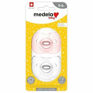 MEDELA Měkký celosilikonový dudlík Girl 0-6m 2 ks obraz