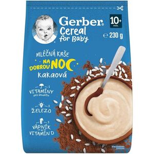 GERBER Cereal mléčná kaše kakaová Dobrou noc 230 g obraz