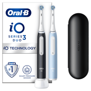 ORAL-B iO 3 Dual Pack Black & Blue elektrické zubní kartáčky obraz