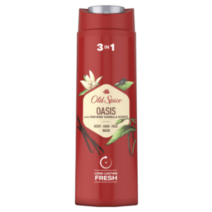 OLD SPICE Oasis Sprchový gel pro muže 3v1 pro dlouhotrvající svěžest s vůní kouřové vanilky 400 ml obraz