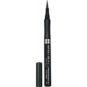 L'ORÉAL PARIS Infaillible Grip 27H Precision Felt 01 black linka na oči, 1 ml obraz