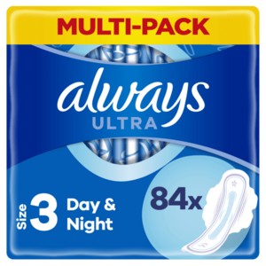 ALWAYS Ultra Hygienické Vložky Day & Night (V3) S Křidélky 84 ks obraz