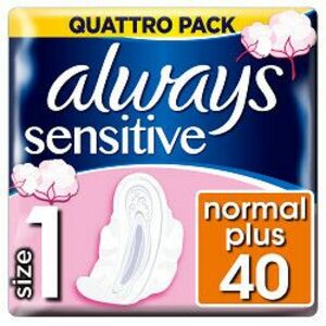 ALWAYS vložky Ultra Sensitive Normal Quatro 40 ks obraz