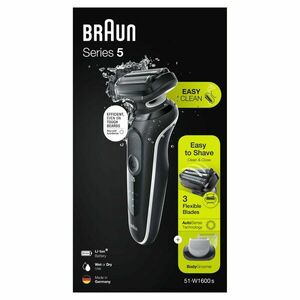 BRAUN Series 5 51-W1600s, Elektrický Holicí Strojek, Bílý obraz