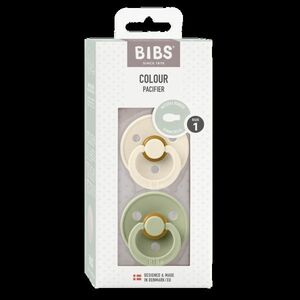 BIBS Colour symetrické dudlíky z přírodního kaučuku velikost 1, Ivory / Sage 2 ks obraz