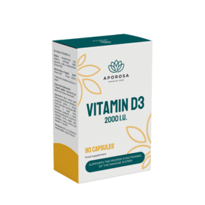 APOROSA Vitamin D3 2000 I.U. 90 ks obraz