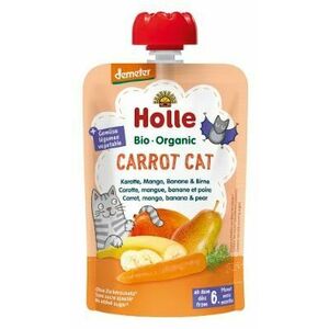 HOLLE Bio pyré - Carrot Cat- Mrkev, mango, banán a hruška 100 g obraz