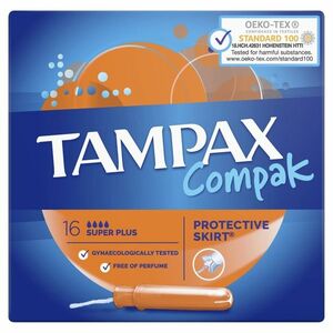 TAMPAX Compak Super Tampóny s aplikátorem 16 ks obraz