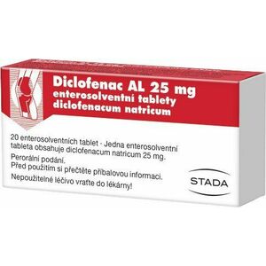 DICLOFENAC AL 25mg 20 tablet obraz