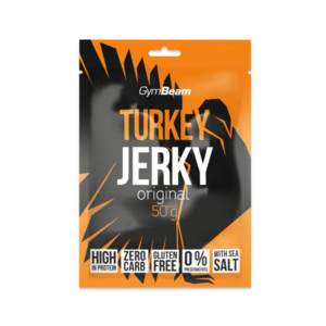 GYMBEAM Sušené maso Turkey Jerky originál 50 g obraz