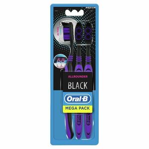 ORAL-B Allrounder Black střední zubní kartáček 3 ks obraz