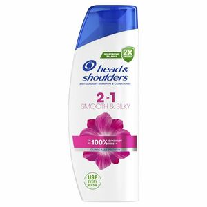 HEAD & SHOULDERS Smooth & Silky 2in1, Šampon proti lupům 330 ml obraz