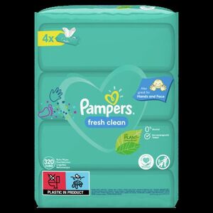 PAMPERS Fresh Clean XXL Vlhčené ubrousky 4 x 80 ks obraz