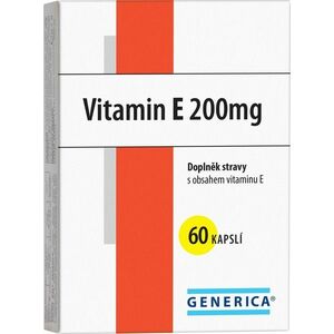 GENERICA Vitamin E 200 mg 60 kapslí obraz