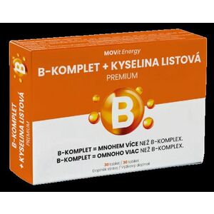 MOVIT ENERGY B-Komplet + Kyselina listová PREMIUM 30 tablet obraz