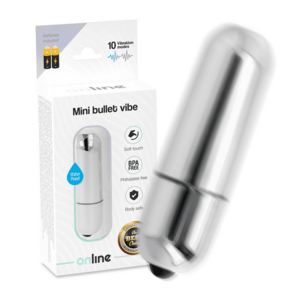 ONLINE Vibrátor Mini bullet vibe - silver obraz