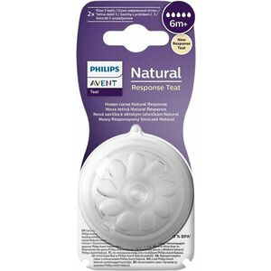 PHILIPS AVENT Savička Natural Response 5 rychlý průtok 6m+, 2 ks obraz