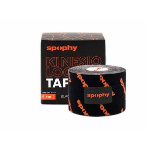 SPOPHY Kinesiology Tape Black, tejpovací páska černá, 5 cm x 5 m obraz