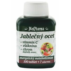 MEDPHARMA Jablečný ocet+Vláknina+Vitamin C+Chrom 107 tablet obraz