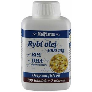 MEDPHARMA Rybí olej 1000 mg +EPA+DHA 107 tobolek obraz