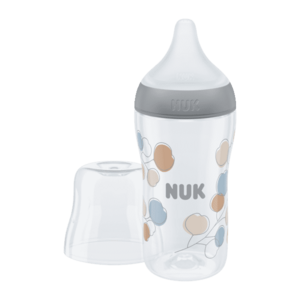 NUK Perfect Match láhev s kontrolou teploty, šedá 260 ml obraz