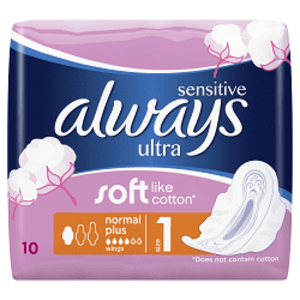 ALWAYS DHV Ultra Sensitiv Normal Plus single 10 ks obraz