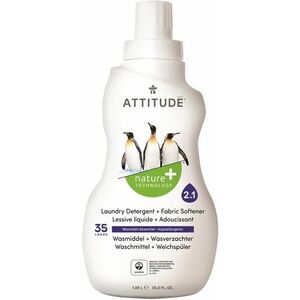 ATTITUDE Prací gel a aviváž (2v1), s vůní Mountain Essentials (35 dávek) 1050 ml obraz