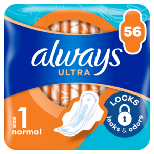 ALWAYS Ultra hygienické vložky s křídélky (velikost 1) 56 ks obraz