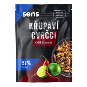 SENS Křupaví a pražení cvrčci - Chilli & Limetka 16 g obraz