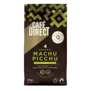 CAFÉDIRECT BIO Machu Picchu SCA 82 zrnková káva 200 g obraz