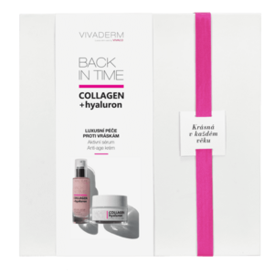 VIVACO Dárkové balení COLLAGEN + hyaluron VIVADERM - pleťový krém 50ml + pleťové sérum 30ml obraz