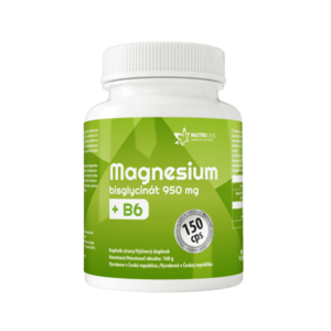 NUTRICIUS Magnesium bisglycinát 950 mg + Vitamín B6 150 kapslí obraz