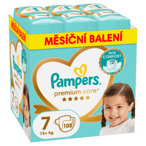 PAMPERS Premium Care vel. 7, 15kg+, 108 ks obraz