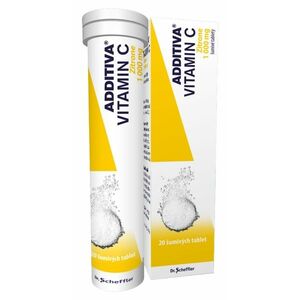 ADDITIVA Vitamin C 1000 mg Zitrone 20 šumivých tablet obraz