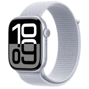 APPLE Watch Series 10 GPS 42mm Silver Aluminium Case with Blue Cloud Sport Loop obraz