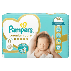 PAMPERS Premium Care Velikost 0, 30 ks obraz