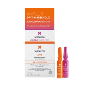 SESDERMA Flash Treatment (1X agglicolic 1, 5 ml + 1X C-VIT 1, 5 ml) obraz