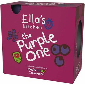 ELLA'S KITCHEN BIO PURPLE ONE ovocné pyré s černým rybízem 5 x 90 g obraz