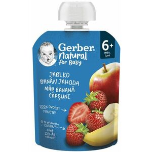 GERBER Natural kapsička jablko, banán a jahoda 90 g obraz