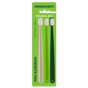 HERBADENT Original ECO 3* Tripplepack zubní kartáček, jemná vlákna obraz