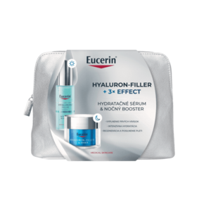 EUCERIN Dárková taštička Hyaluron-Filler + 3x Effect Hydratační booster sérum + Noční hydratační booster obraz