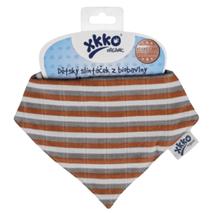 XKKO Organic Staré časy - slintáček, brown stripes obraz