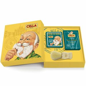 Cella Milano Organic mýdlo na holení 150 ml + voda po holení 100 ml + štětka na holení dárková sada obraz