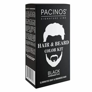 PACINOS Hair & Beard Color Kit - Black 30 + 30 ml obraz